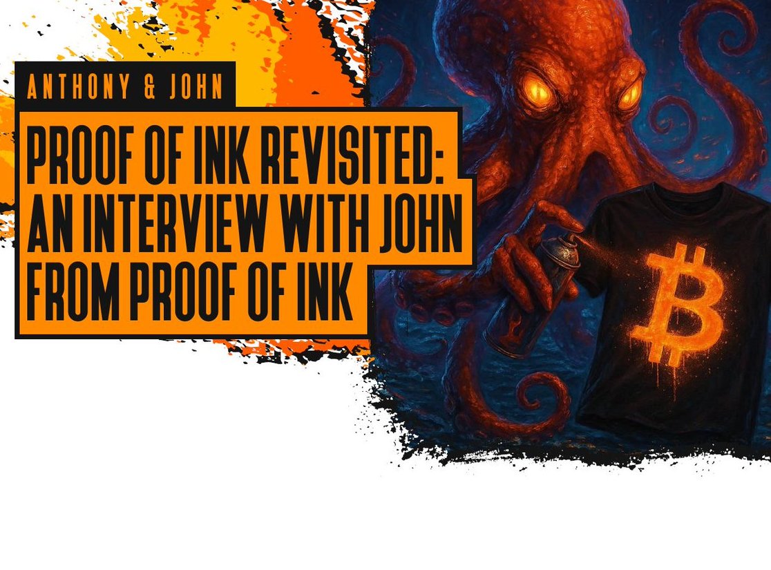 Stackchainmag's tweet photo. Proof of Ink revisited 👀 
@AnthonyDessauer interviews @ProofofInk 
was included in our seventh issue IPO7 and is now available on our website 
#memes
#stackchainmagazine
#stackchain
#bitcoinart
Link below 👇 https://t.co/PuH4EVpyds