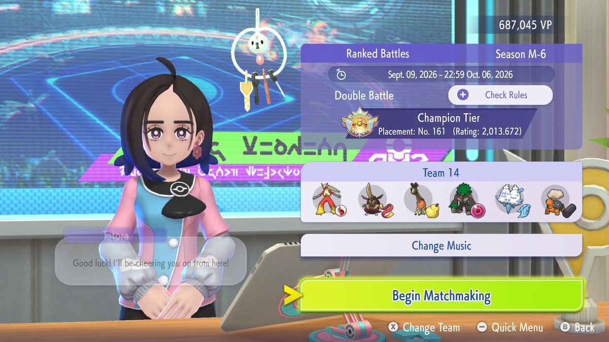 LJ_Darkrai's tweet photo. Peguei Champion Tier hoje em live com essa equipe ofensiva que eu mesmo fiz. Aprecio retweets, vai que o @CybertronVGC me nota e usa a minha equipe no canal dele xd. https://t.co/hNTDpqI8l0
