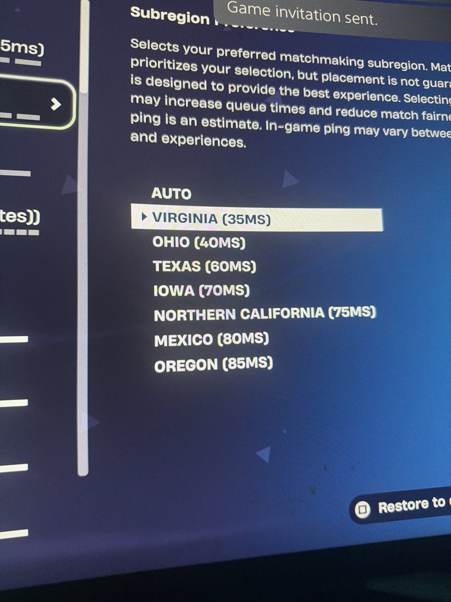 fiercelouie18's tweet photo. @FortniteStatus I live in Ohio and why is my ping better in Virginia?? https://t.co/YIwDHwp2BZ