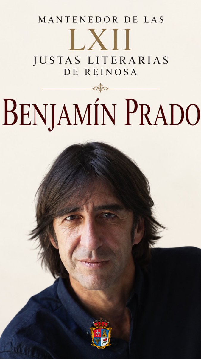 SergioBalbontin's tweet photo. 📚@pradobenjamin, EN REINOSA

✍️Uno de los poetas y escritores más reconocidos de la literatura española contemporánea será el mantenedor de las LXII Justas Literarias, uno de los certámenes con más historia de España.

🗓️Viernes 18 | 20:30 h
🏛️Teatro Principal

#ReinosaEsCultura https://t.co/gy2Cs3rDgL