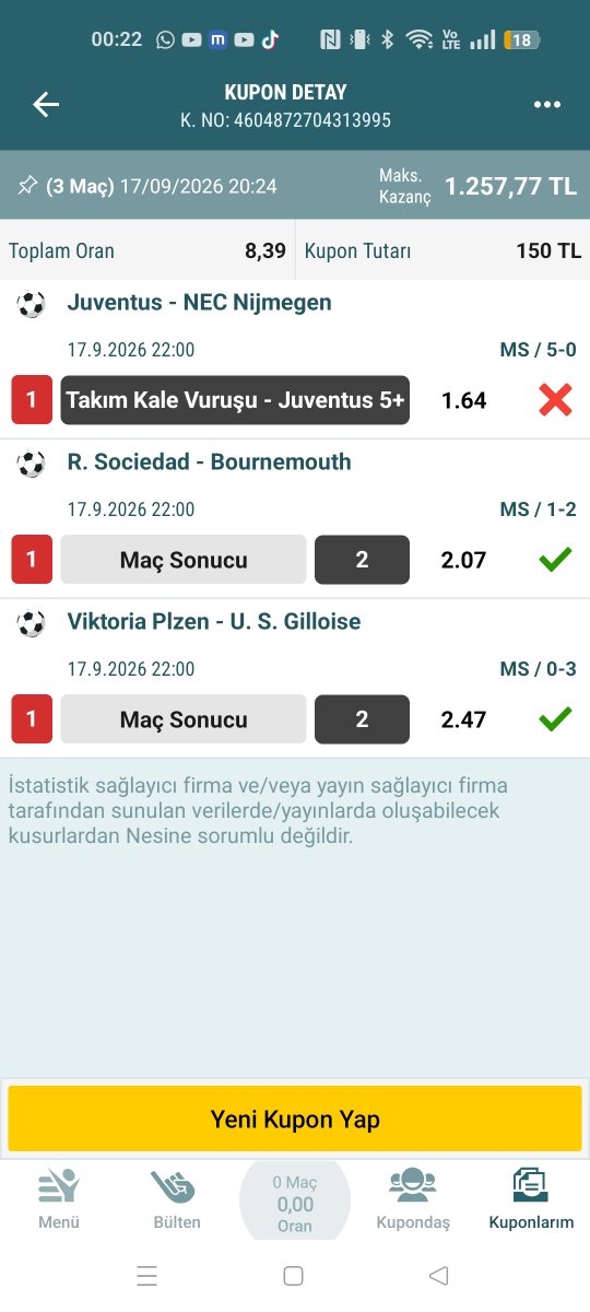 OzcinarUluc's tweet photo. @olaitanvekili @Kahin_Ugur Aynısı benimde kafayı yicem cmt Almanya da isabetli şutu düzeltiler sonra attım mesaj ama bunda sonra dan düzeltme gelir mi https://t.co/ZQptD1qgMF