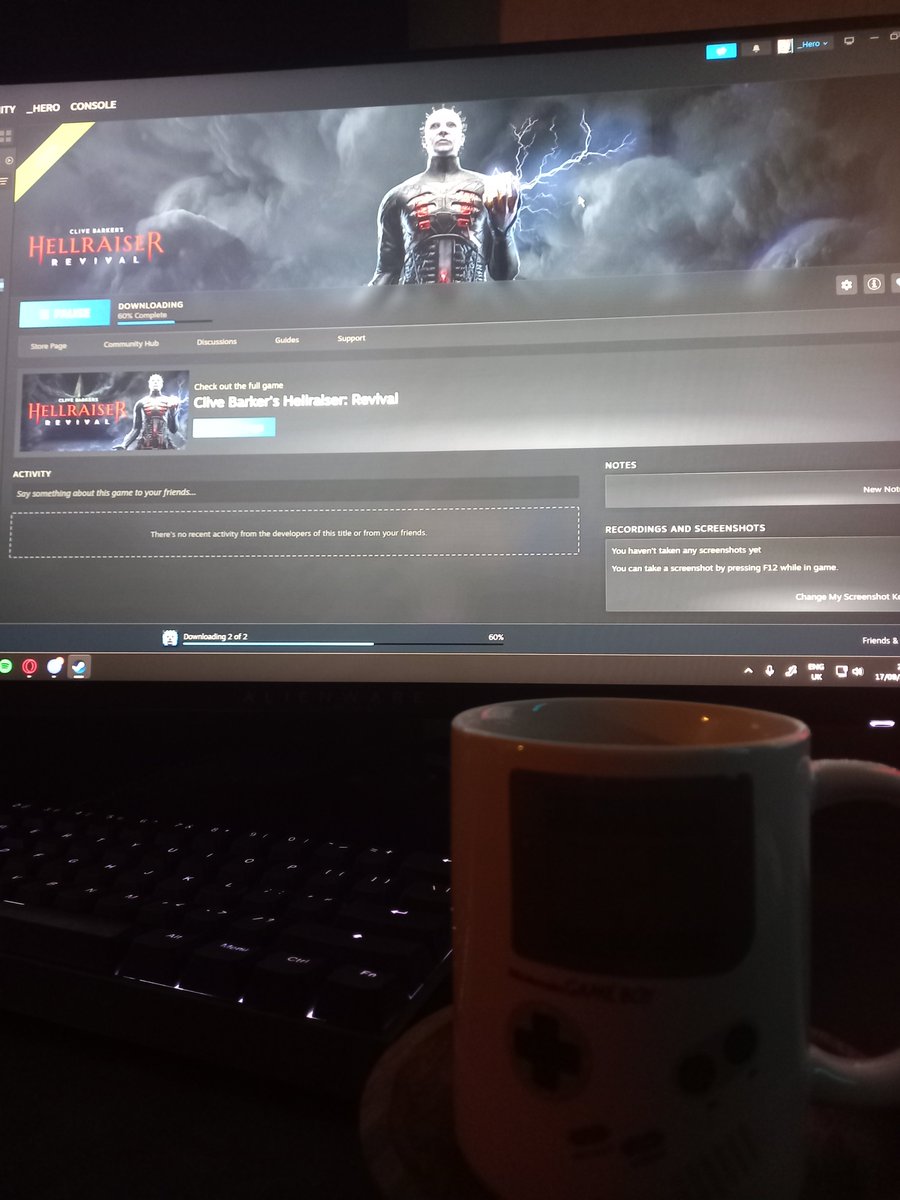 heroclim's tweet photo. hot chocolate and hellraiser 😋 https://t.co/PUPAZvxLOK