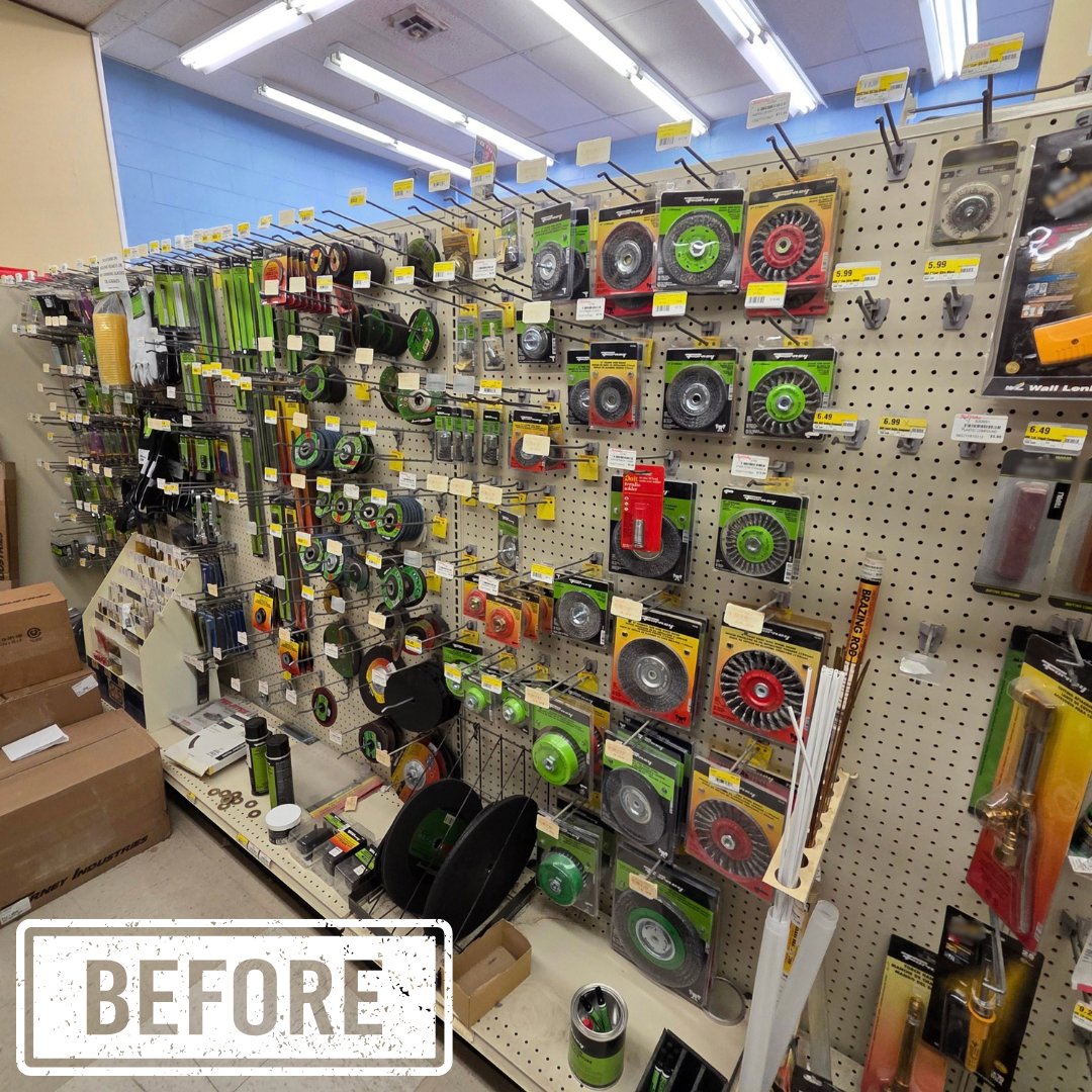 forneyind's tweet photo. Check out some amazing before-and-after photos from Southfork Hardware in Parma, Idaho, where Shayne S. has been hard at work resetting Forney displays!

#ForneyInd #StoreReset #RetailRefresh #StoreDisplay #SalesTeam #CustomerExperience #TeamWork https://t.co/2KQoZ5ci3Z
