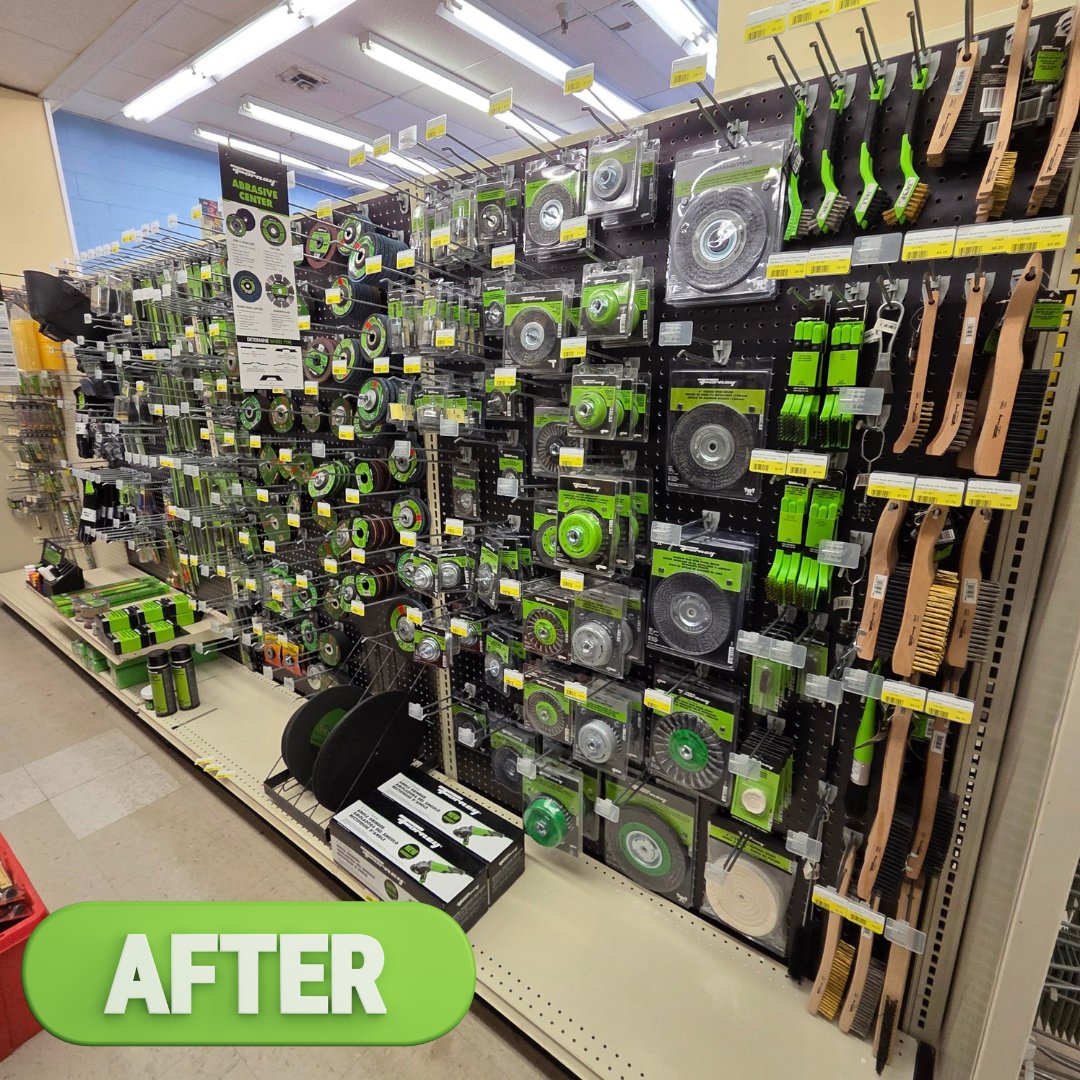 forneyind's tweet photo. Check out some amazing before-and-after photos from Southfork Hardware in Parma, Idaho, where Shayne S. has been hard at work resetting Forney displays!

#ForneyInd #StoreReset #RetailRefresh #StoreDisplay #SalesTeam #CustomerExperience #TeamWork https://t.co/2KQoZ5ci3Z