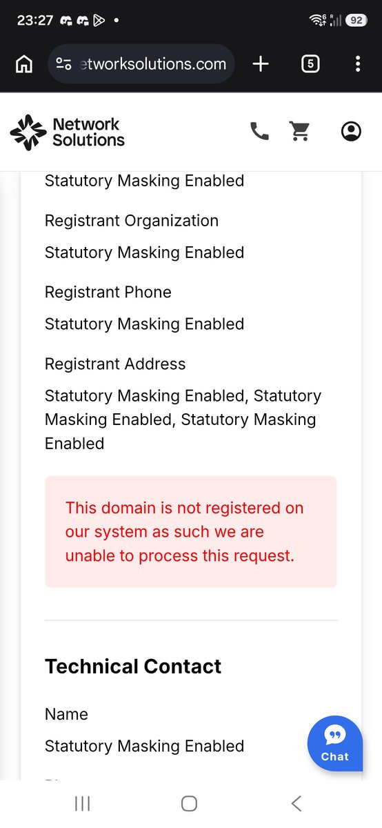 davedomains's tweet photo. @netsolcares Think you have a problem with your "Send a message" button to registrants on your whois lookup. https://t.co/xXkMj50srR