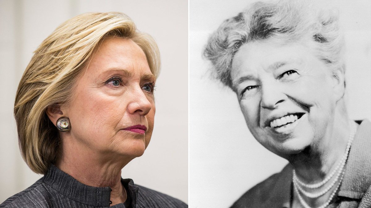 HillaryPix's tweet photo. In The Long Run, Courage Is Easier Than Fear 

In a new essay, @HillaryClinton reflects on Eleanor Roosevelt, one of her heroes, and the discipline of showing up for the hardest problems confronting the nation and the world.
https://t.co/pWTUodsxVe https://t.co/qG8sk43oBr