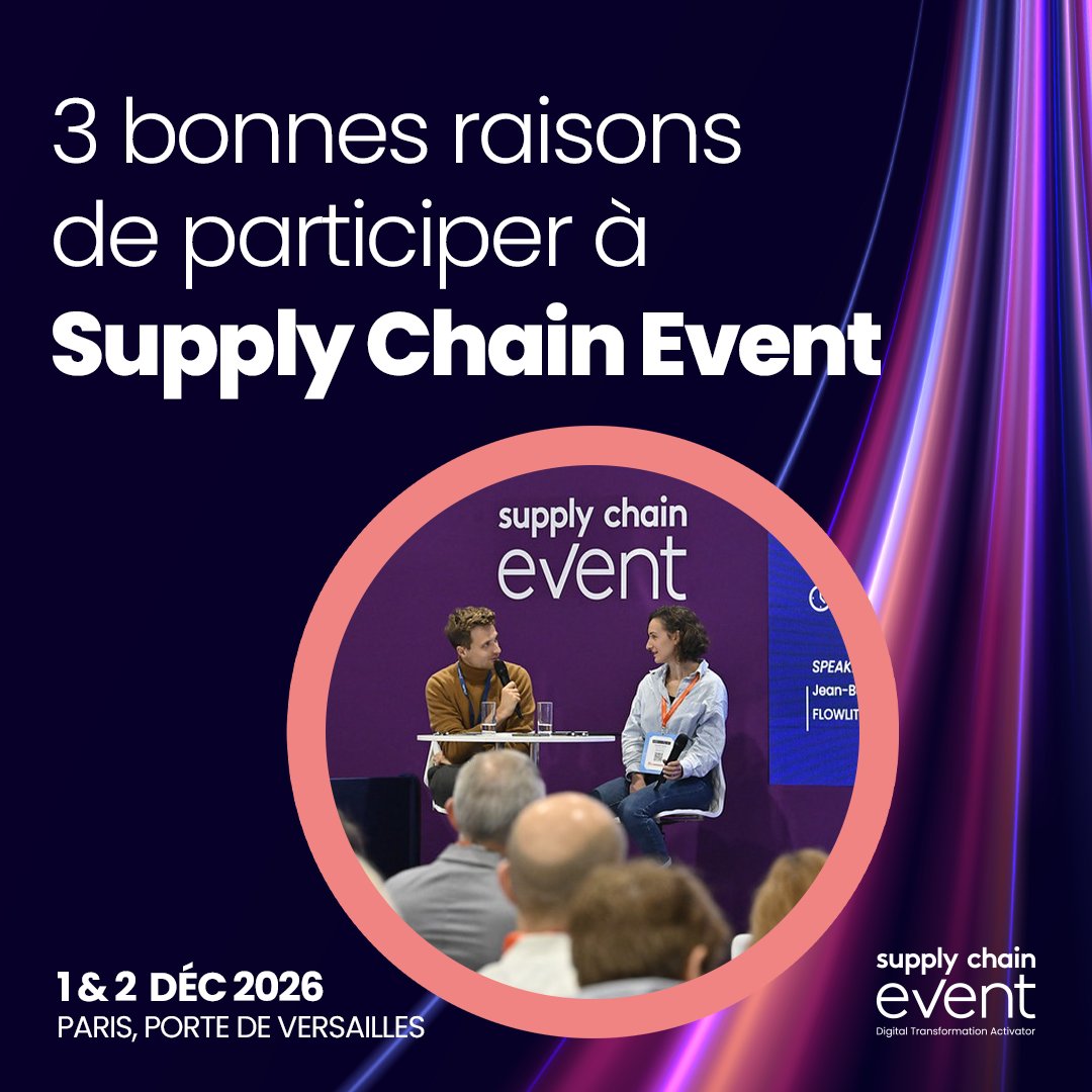 SCE_Event's tweet photo. 🌟 𝟯 𝗯𝗼𝗻𝗻𝗲𝘀 𝗿𝗮𝗶𝘀𝗼𝗻𝘀 𝗱𝗲 𝗽𝗮𝗿𝘁𝗶𝗰𝗶𝗽𝗲𝗿 𝗮𝘂 𝗦𝘂𝗽𝗽𝗹𝘆 𝗖𝗵𝗮𝗶𝗻 𝗘𝘃𝗲𝗻𝘁 𝟮𝟬𝟮𝟲 !

🗓 Rendez-vous les 1er et 2 décembre 2026 à Paris – Porte de Versailles.

👉 𝗝𝗲 𝗽𝗿𝗼𝗳𝗶𝘁𝗲 𝗱𝘂 𝘁𝗮𝗿𝗶𝗳 𝗘𝗮𝗿𝗹𝘆 𝗕𝗶𝗿𝗱 : https://t.co/cv3XQNQEdN https://t.co/BFUdZqFzMB