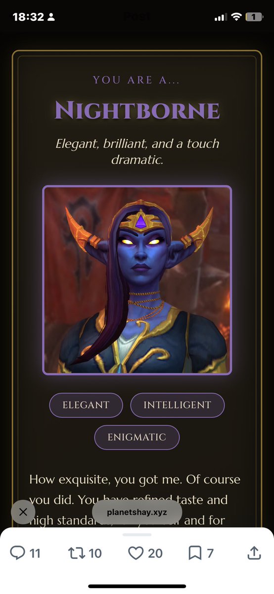 vitamiqo's tweet photo. @Sylvariae now that’s pretty interesting for me but I will take it anyways (I love nightborne) https://t.co/j0dazauKoq