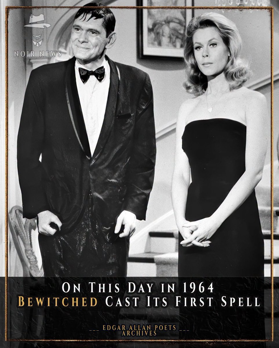 SubRosaMagick's tweet photo. On September 17, 1964, television audiences were introduced to Samantha Stephens, the charming witch who attempted to live an ordinary suburban life after marrying a mortal man.

Played by Elizabeth Montgomery, Samantha could perform magic with her famous nose twitch—but keeping her supernatural identity hidden was rarely easy. Her skeptical husband Darrin, her flamboyant mother Endora and an unforgettable collection of witches, warlocks and eccentric relatives turned everyday domestic life into magical chaos.

Created by Sol Saks, Bewitched ran for eight seasons and 254 episodes. Dick York originally played Darrin before Dick Sargent assumed the role, while Agnes Moorehead made Endora one of television’s most beloved and stylish witches.

Beneath its comedy and fantasy, the series explored identity, social expectations and the pressure to hide what makes us different. Sixty-two years later, Samantha’s magic has lost none of its charm.

via Edgar Allen Poets

#Bewitched #Witchcraft #Television #Witches