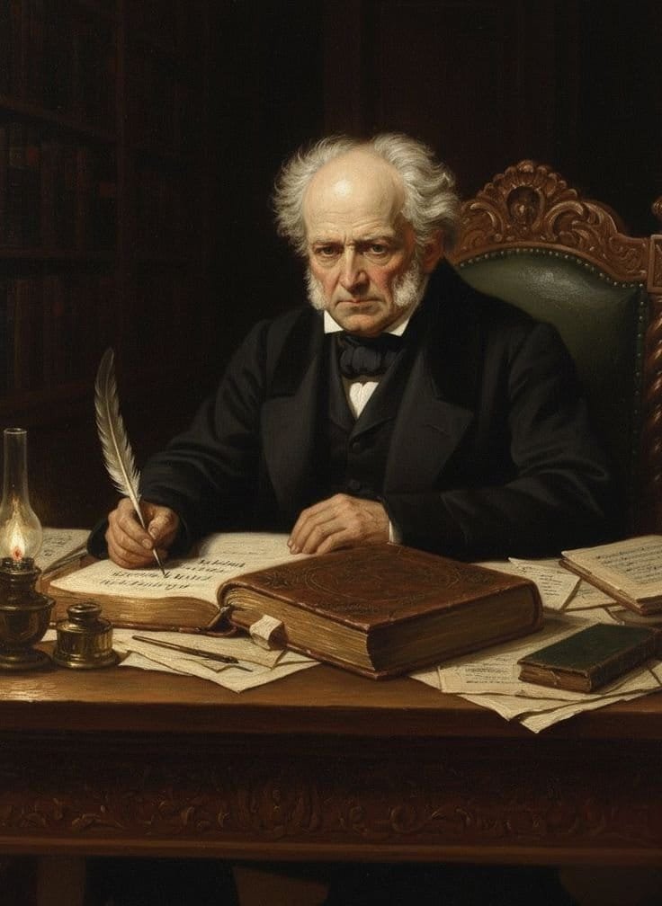 vanmutoka1's tweet photo. « La grandeur, c'est être tellement autosuffisant que si le monde disparaissait demain, vous ne trouveriez pas en vous un seul vide à combler par leur bruit. »

Arthur Schopenhauer https://t.co/B0Hd3PgEbR