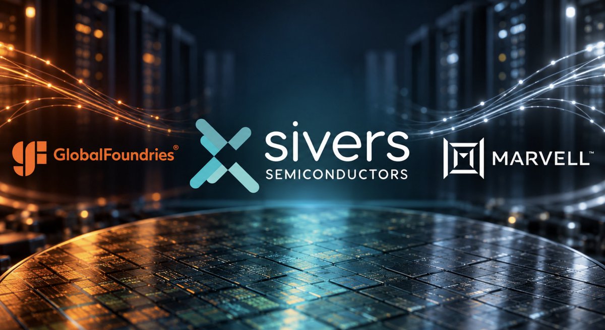 Pep_Invest's tweet photo. $SIVE the $GFS × $MRVL capacity expansion strengthens one of the most compelling parts of the @SiversSemicond investment case.

@GlobalFoundries and @MarvellTech are committing manufacturing capacity to the components supporting next-generation pluggables, near-packaged optics and co-packaged optics. 

Multi-year capacity agreements show how seriously the industry is preparing for growing optical demand.

$SIVE has a relevant connection here: its laser arrays are planned for integration into reference designs on $GFS silicon photonics platform, supporting the broader SCALE optical-engine ecosystem.

The technical distinction matters. The $MRVL agreement expands SiGe capacity for electronic components used in optical connectivity. Sivers supplies the laser technology that provides light for silicon-photonics systems.

My bullish read is that expanding the electronics side of this supply chain reinforces the opportunity for complementary laser suppliers. 

$SIVE participation in GF reference designs could make its technology easier for customers to evaluate and adopt as optical deployments grow.

This announcement does not establish a $MRVL supply contract for $SIVE. 

Revenue still depends on customer selection, qualification and production orders.

But it strengthens the commercial context: major companies are committing capacity to the same optical architectures $SIVE is developing products for.