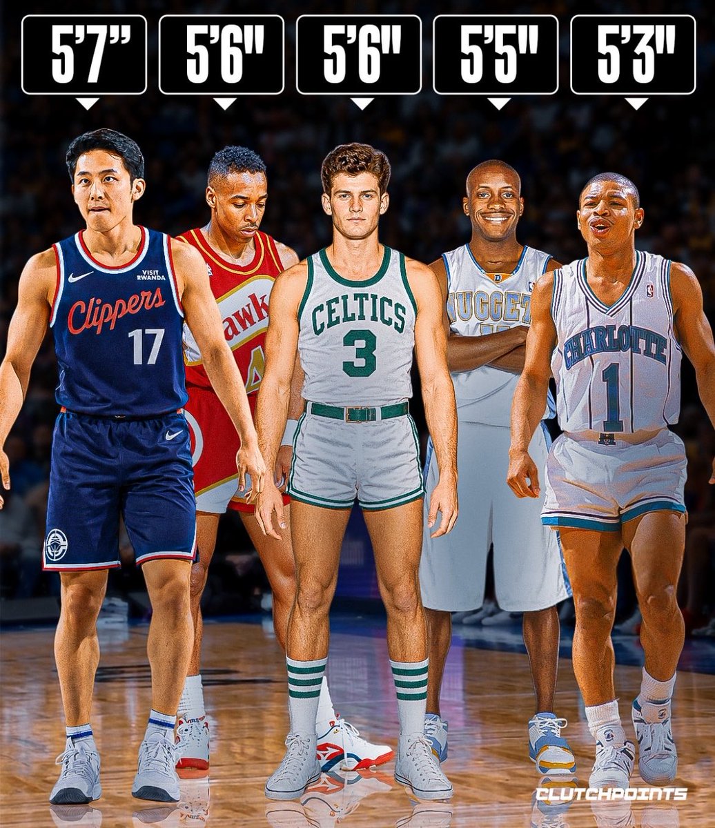 clipfullyloaded's tweet photo. Yuki Kawamura is the 5th shortest player in NBA history https://t.co/e79zSaKmpy