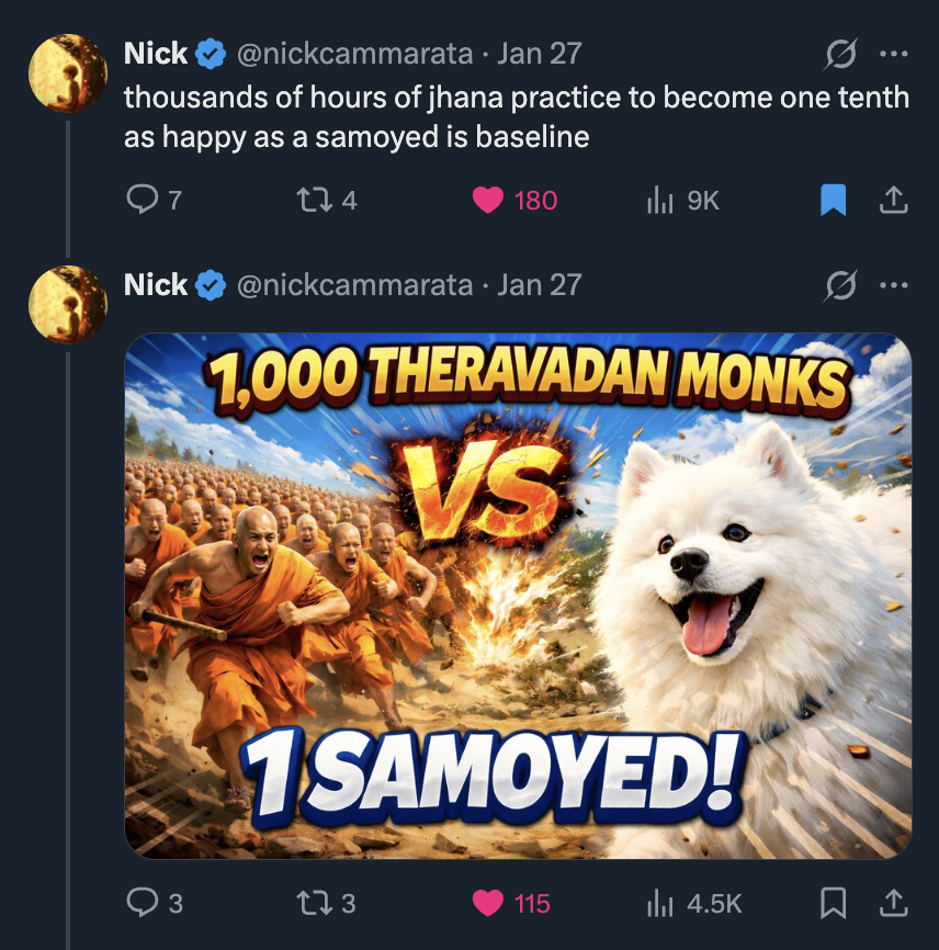 corbindreams's tweet photo. mfw when i use 100 meditation/therapy techniques to  see that it's possible to be productive without a thousand acts of internal micro-violence

> I thought all of this stuff I was doing was the kind of stuff your average grown-up had to do in order to be not hopelessly neurotic https://t.co/LM19JyWVX0