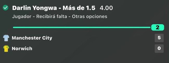 ripxbets's tweet photo. ✅ Cuota 1.66
✅✅ Cuoton 4

Dos pasos en la escalera de Yongwa nos llevamos! https://t.co/gq9CW8bRdp