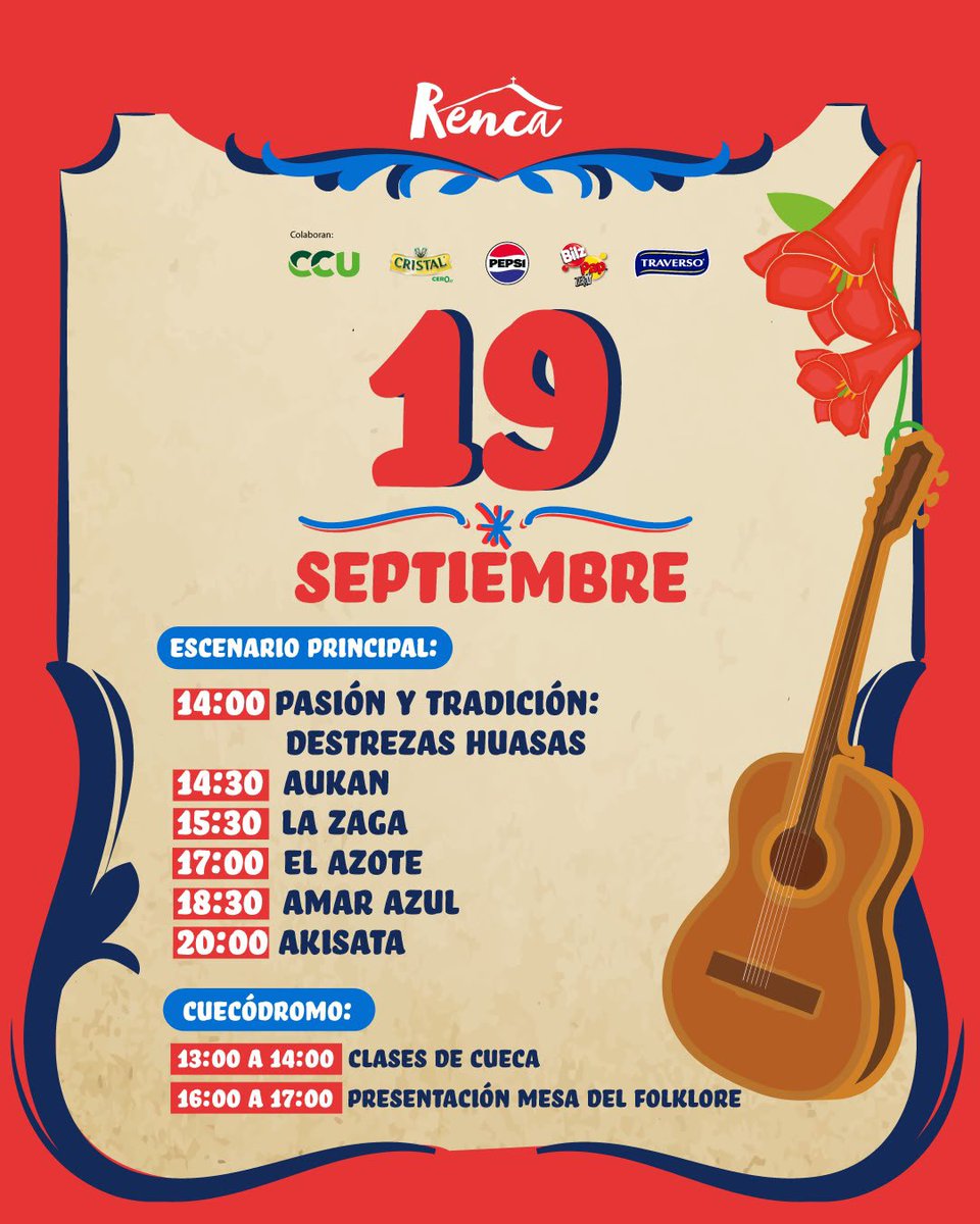cn_castro's tweet photo. ¡Todo listo para vivir 3 días de fiesta familiar y segura en la Gran Fonda del Parque Las Palmeras de Renca! 🇨🇱

Granja educativa, pueblo de artesanos, juegos criollos, cocinerías a precios populares y una tremenda parrilla programática con artistas locales, Los Charros de Lumaco y Amar Azul.

👧🏽 Niños hasta 13 años: gratis
🎟️ Tarjeta Vecino: $1.000
🎟️ Entrada general: $5.000

Entradas en https://t.co/XIiEw8Tljw