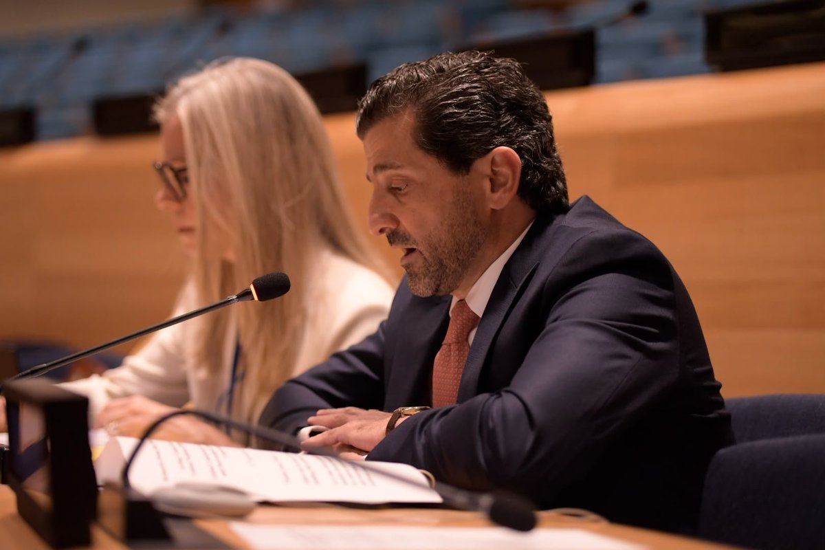 UN_OCT's tweet photo. At the 🇺🇳 Conference on #CounteringHateSpeech, @UN_OCT Dir. Omaish said that terrorists often use narratives based on intolerance &amp; hatred to recruit supporters &amp; rationalize acts of violence. Interreligious &amp; intercultural dialogue is key for preventing terrorism

#NoToHate https://t.co/6pQhQnhD4o