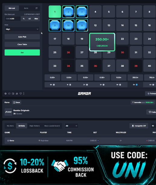 uni05tvgamble's tweet photo. 🎯 $4 KENO → $1,400+ HIT!!! 🤯🔥 on @gamba 

Keno was COOKING! 💰

🎁 TIPPING OUT A COUPLE PEOPLE!

To enter:
✅ Follow
🔁 Retweet
💬 Comment your Gamba username https://t.co/qc6Jtcek6Q