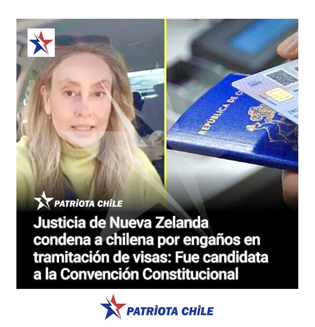 Soubirous_33's tweet photo. 🔴 URGENTE | La justicia de Nueva Zelanda condenó a Paola Walker, por engaños en la tramitación de visas a través de su agencia de viajes. Es Militante del PC e Integrantes del Mov. Feminista de Izquierda; También fue candidata a la Convención. RT ¡MUGR0SA! #ZurdosMugrosos https://t.co/mWMK1sB02x