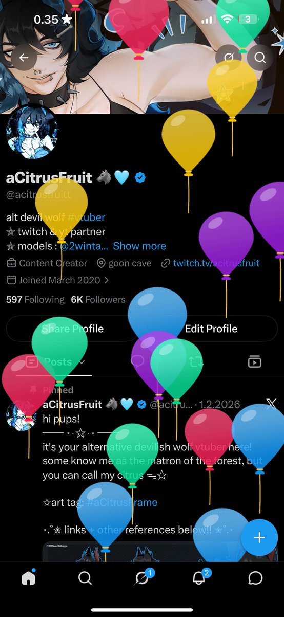 acitrusfruitt's tweet photo. GUYS GUYS IM ONE OF THOSE COOL PEOPLE WITH BALLOONS!!!!! https://t.co/soX8MgCD9L