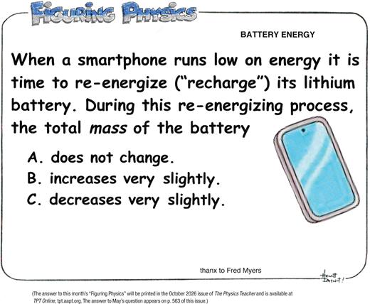 TptJournal's tweet photo. FIGURING PHYSICS: BATTERY ENERGY by Paul Hewitt Can you guess the answer to this physics question? Comment below. #TPT #PhysicsTeachers #PhysicsResearch #PhysicsEducation #PhysicsFun https://t.co/NzqeARig2h