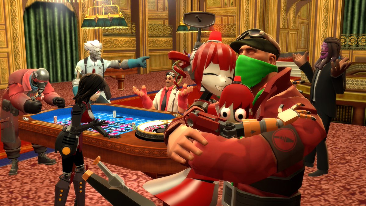 Randomix_1214's tweet photo. Let's go gambling! 🎲 
#tf2 #TeamFortress2 #Robogirl #MimiSentry #gmod #gambling #Casino
@Dem_Olex @DreadTeleTwin @Rakuller @Exxie @tomita_gmod @MuxeoRevamp @GabbyRimando https://t.co/C5TF9A2M7o