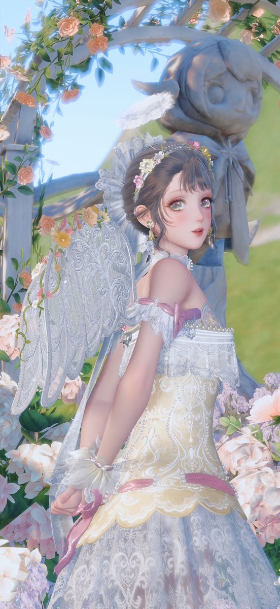 aneleine_'s tweet photo. Pretty little angel ☁️໒꒱ 

Thank you to Elana (in-game name) who lets me visit their island! It's so wonderful 🥹💖
And thank you @Xeny_nikki for giving me your preset, I just adjusted the settings a little bit ☺️💖

#infinitynikki #bloombeneathbrightskies https://t.co/OTSEcJ277x