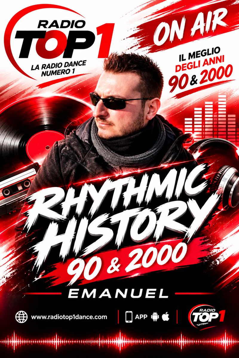 Danieleradio's tweet photo. IL VENERDI NIGHT OF MUSIC ' RADIO TOP 1
: https://t.co/c2xDgG1Nua 🎵🎶🎧🎤
ORE 10:00 SPAZIO SMILE
ORE 21:00 LADY STARDEL
ORE 22:00 DANIELE RIZZO DJ LA STORIA DELLA DANCE
ORE 23:00 DJ MANU RYTMIC HISTORY
ORE 01:00 HOUSE SESSION BARTOLO FIORILLO DJ https://t.co/Gw8GdGe0se