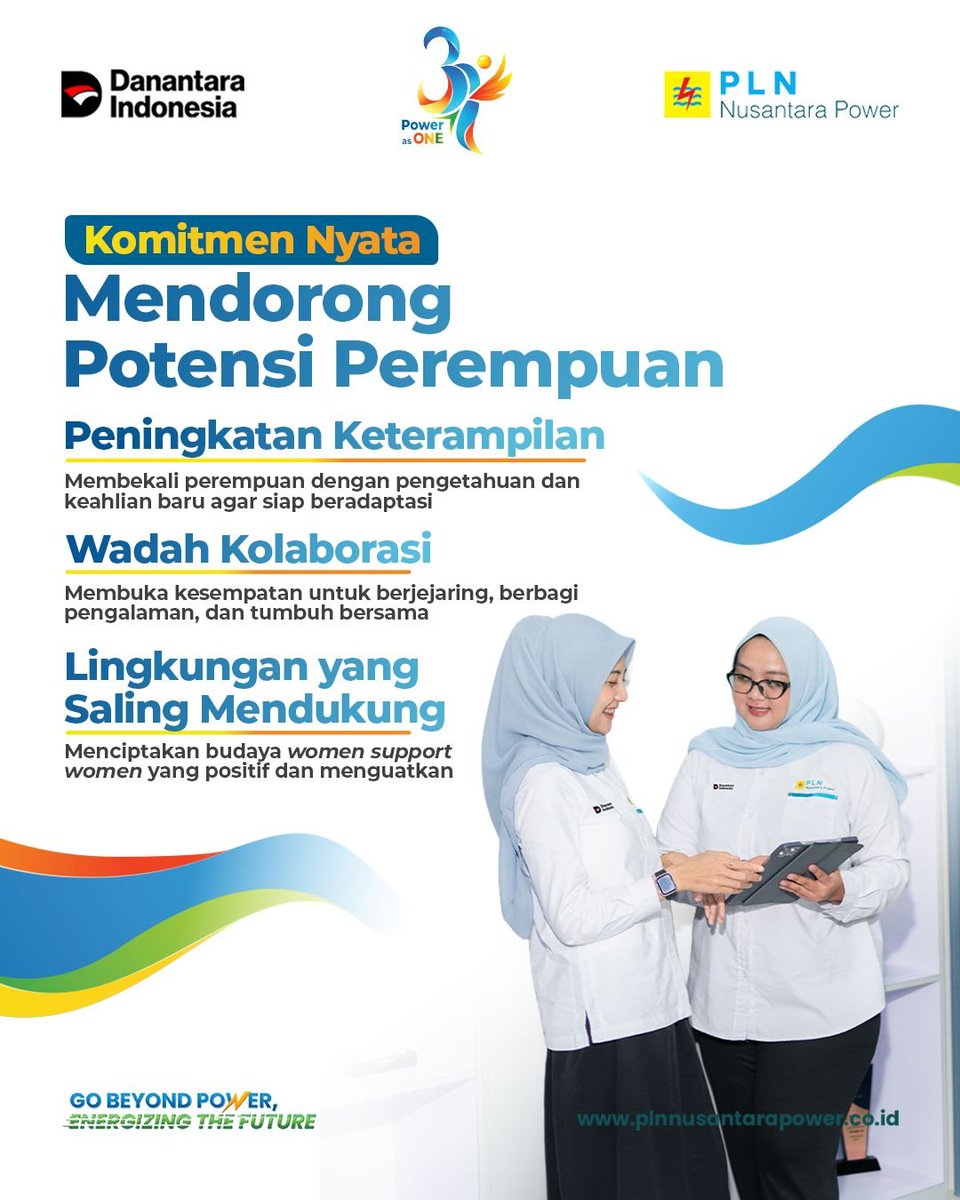 plnnp_uppku's tweet photo. Setiap perempuan memiliki potensi luar biasa utk tumbuh, berkarya, dan menciptakan perubahan positif. Melalui ruang yg aman, inklusif, dan saling mendukung, setiap mimpi yg diperjuangkan akan menjadi bermakna.
#PLNNP #GoBeyondPower #EnergizingTheFuture #Srikandi #PowerAsONE https://t.co/GKzogOOgv4