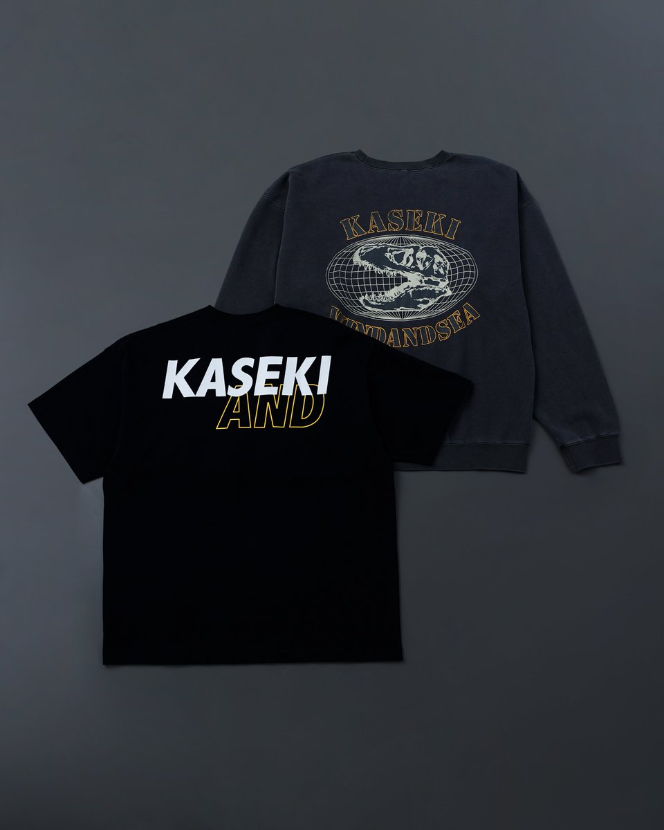 kaseki_jp's tweet photo. 買える化石博物館 x WIND AND SEA 初コラボアイテムを9/19(土)より発売🔥

買える化石博物館としても初のコラボレーション企画であり、WIND AND SEA初の🦖恐竜モチーフのスウェットと、両ブランドを象徴する定番のコラボロゴT。

FOSSIL EMPORIUM & MUSEUM x WDS [T-Rex] CREWNECK SWEAT
C.GRAY S、M、L、XL、XXL
¥17,600（税込）

FOSSIL EMPORIUM & MUSEUM x WDS TEE
BLACK S、M、L、XL、XXL
¥8,800（税込）

明日9/18（土）より東京店、福岡店の両店で販売開始です。

少量のみの展開なのでお早めに！
https://t.co/nvKo7LivNG