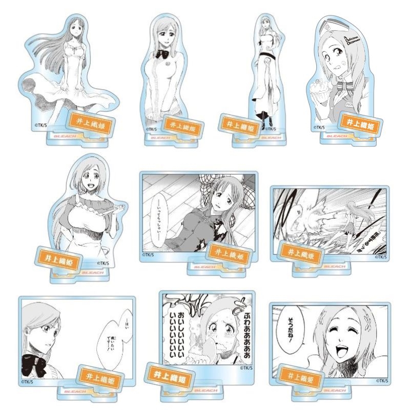 Jumpcs_Shueisha's tweet photo. ＜原作新商品情報＞

【9月18日・本日13:00～受注開始📢】

『#BLEACH』から「アクリルフィギュアコレクション“HEROES”」が登場😆‼️

#井上織姫
#市丸ギン
#松本乱菊
#綾瀬川弓親

🔽今すぐチェック🔽
https://t.co/Jw8CnCqACf

※受注期間：9/18(金)13:00～10/5(月)23:58
※お届け予定日：2027年2月下旬予定
#JCS
