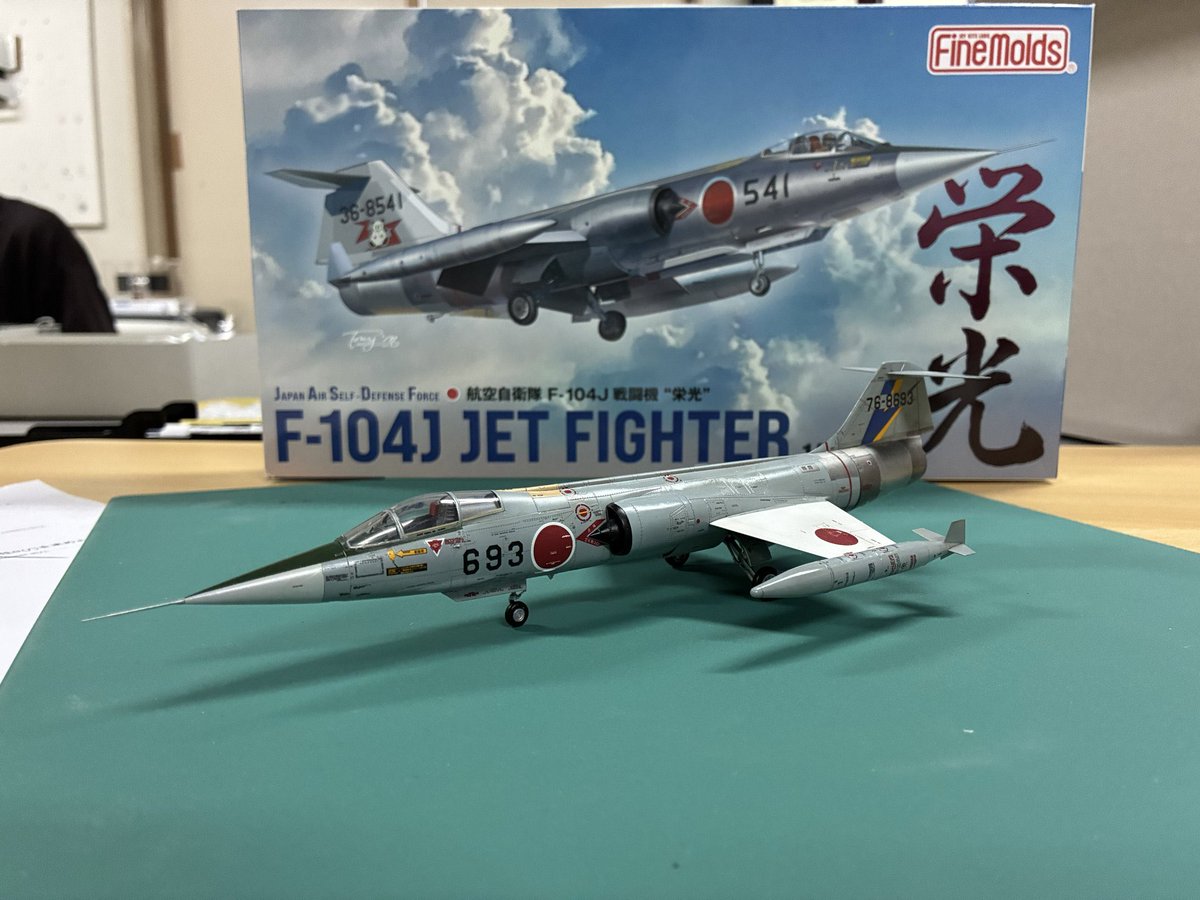 tutmokei2016's tweet photo. 豊橋技科大でモデラーをやっている身としてはファインモールド製品をもっと作りたいのが心情なのです

このF-104Jは10/10、11開催の第49回技科大祭の模型部ブースで展示予定です

豊橋にお住まいの方はぜひお越しください‼️ https://t.co/dw9ZQ5PFZu