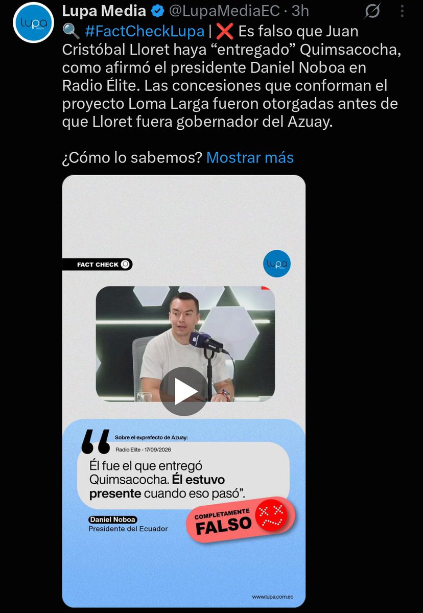 JaimeGarzn6's tweet photo. @radiolacalle Otra mentira del drogo https://t.co/9eVmhUGAaB