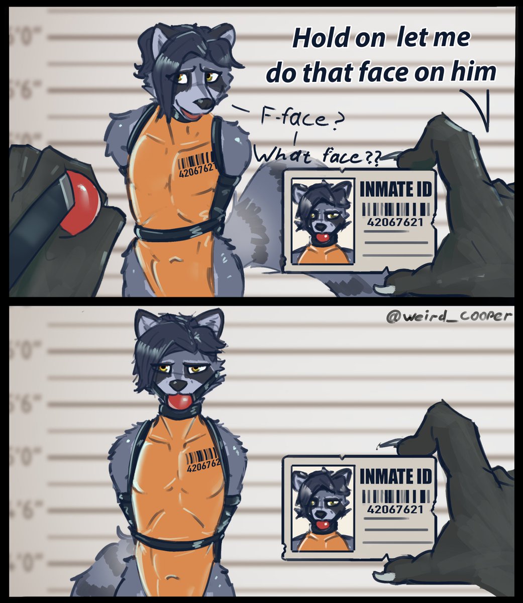 Weird_Cooper's tweet photo. I guess he's getting gagged again just for the stupid meme...
#bondage #furryart #furrybdsm https://t.co/hgBHlhReg1