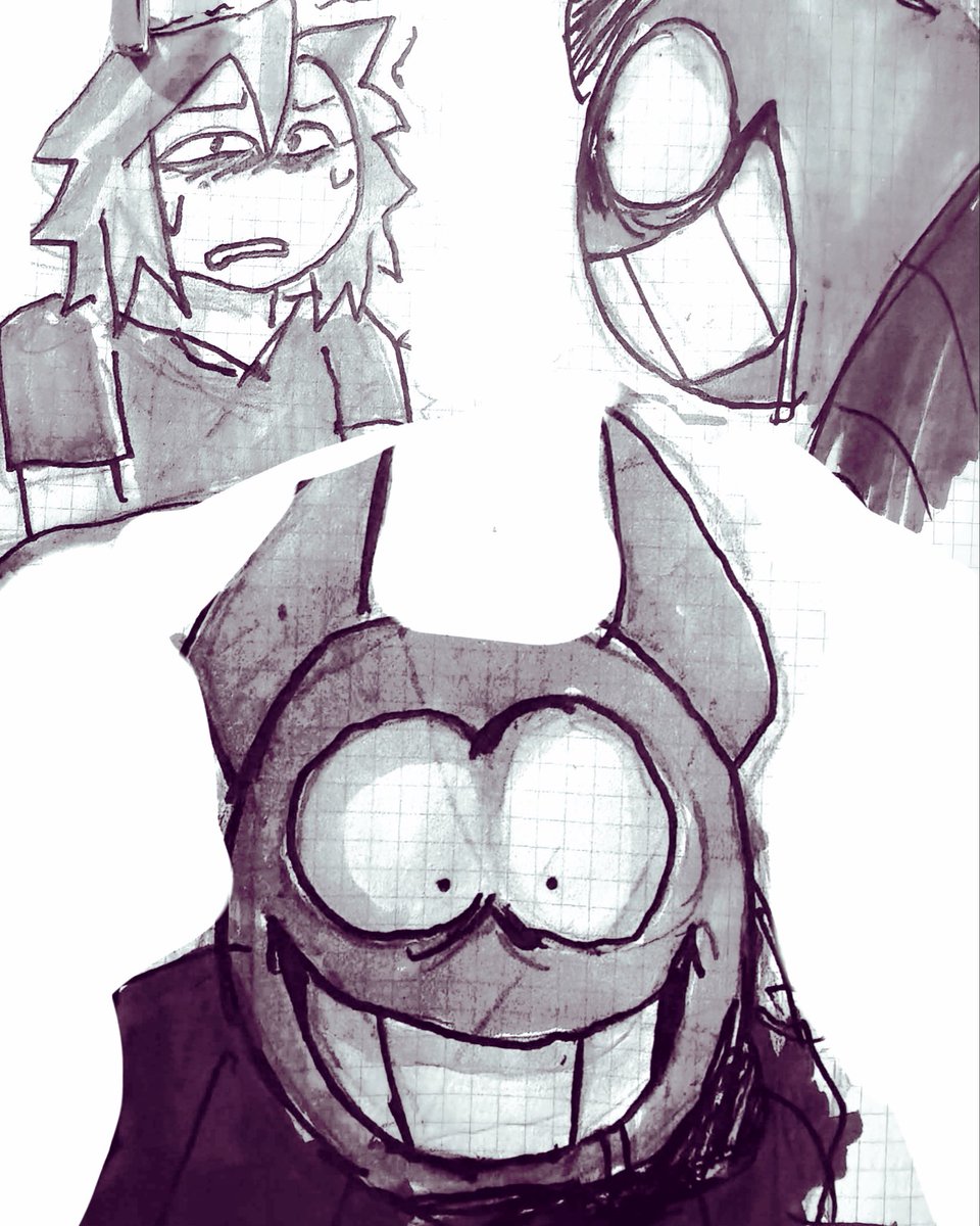thegoofiestball's tweet photo. I had sleep paralysis this morning and it had Bob featured in it 😦😭 decided to draw it out lol #spookymonth #bobvelseb https://t.co/kOmXbPDpes