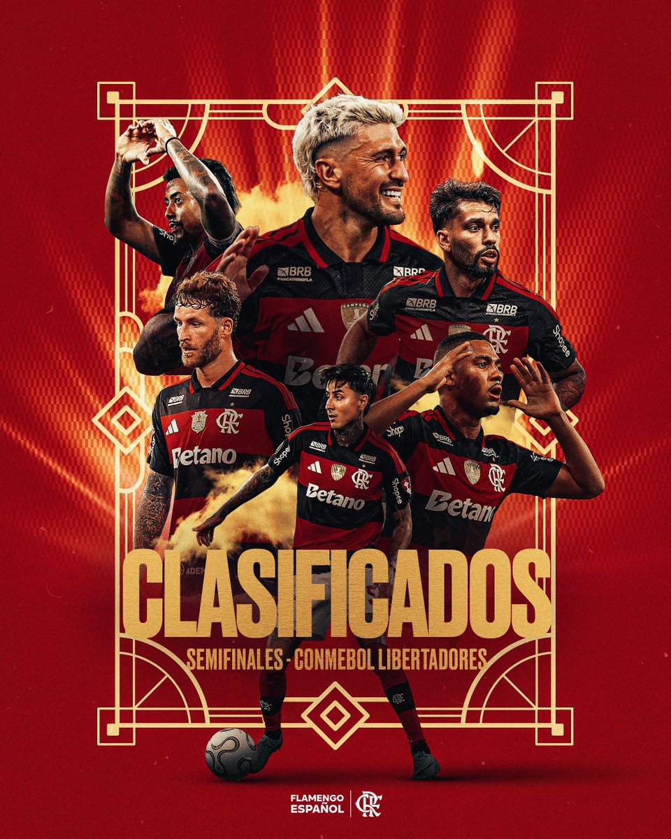 Flamengo_es's tweet photo. 🏆 ¡ESTAMOS EN SEMIFINALES! https://t.co/icLb1UeyDM