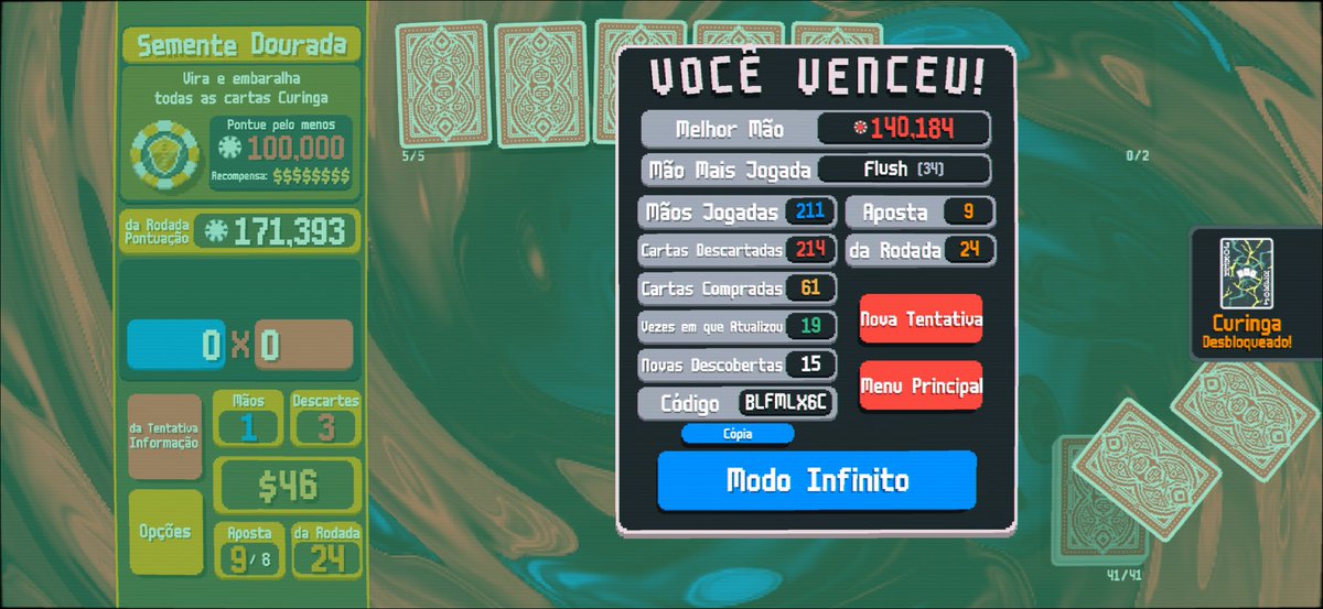 sofiaespanha's tweet photo. minha segunda vitória no balatro #vitorianerd https://t.co/cSmGJWo6Y9
