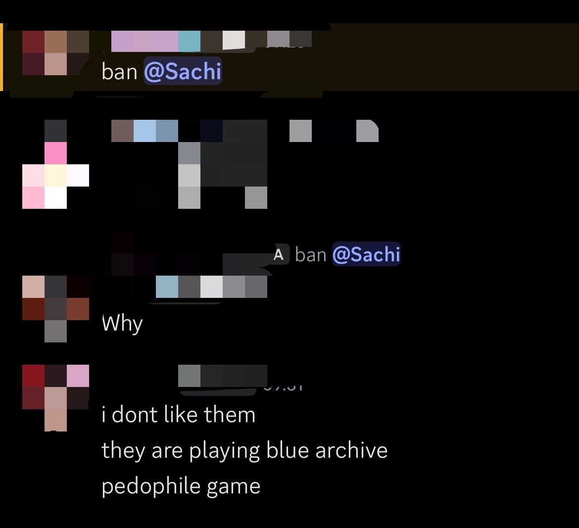 yuebroadcast's tweet photo. While I was livestreaming Blue Archive, my status was shown on Discord so there ended up being a discussion on a server whether I should be banned or not for playing it. https://t.co/9AiS2u7FNq