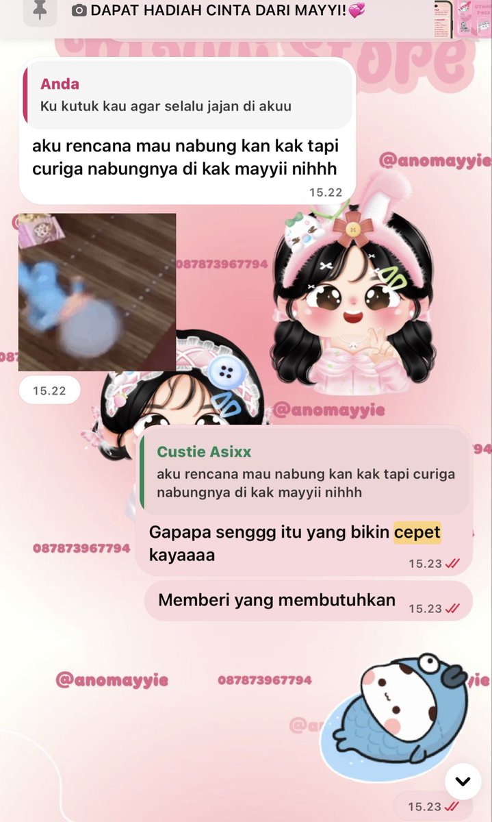 scearlope's tweet photo. Makasih kalian yang udah jajan sama mayyi yaa https://t.co/EGK5EDqyly