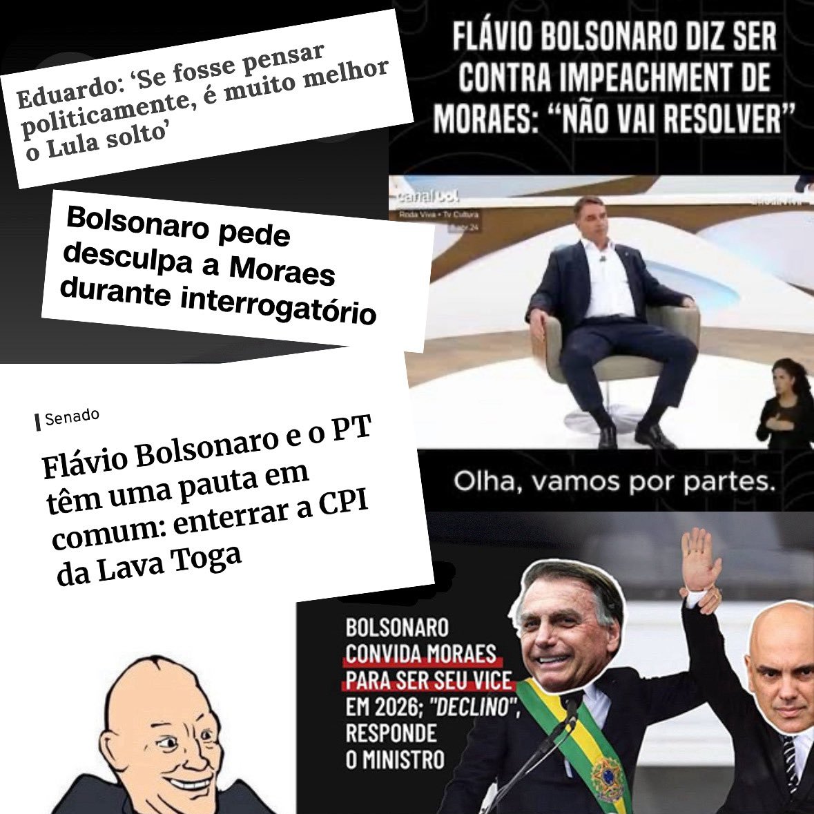 nicagebr's tweet photo. @Rodrigo49585561 @SamPancher Você é a favor de corrupção em emendas parlamentares? Visto que vai votar no Flávio Rachada deve até ser, mas é só nesse sentido que o Renan falou. 

Enquanto isso olha os bolsonaros combatendo o STF aqui: https://t.co/LoQJWXCxVe