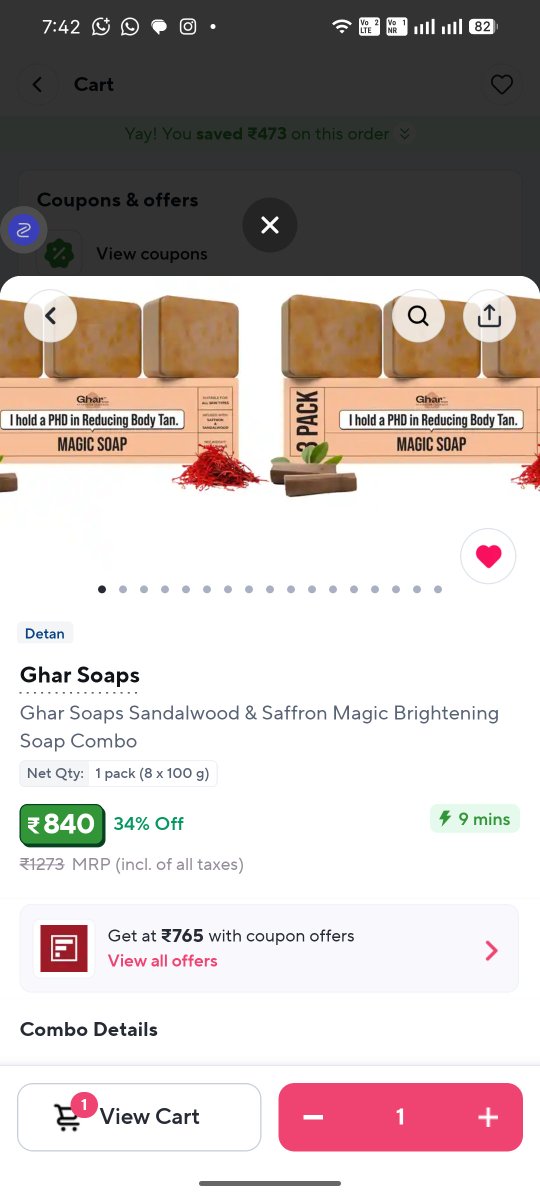 khauf0007's tweet photo. @ZeptoNow Hi Zepto team — I’m trying to use the IDFC Bank credit card offer, but at checkout the promo/code option isn’t showing anymore. Earlier it showed ₹75 off, now there’s no field, and when I do enter the code it errors out. Cart value is ₹750+. Please help fix. #Zepto https://t.co/4extZHreIF
