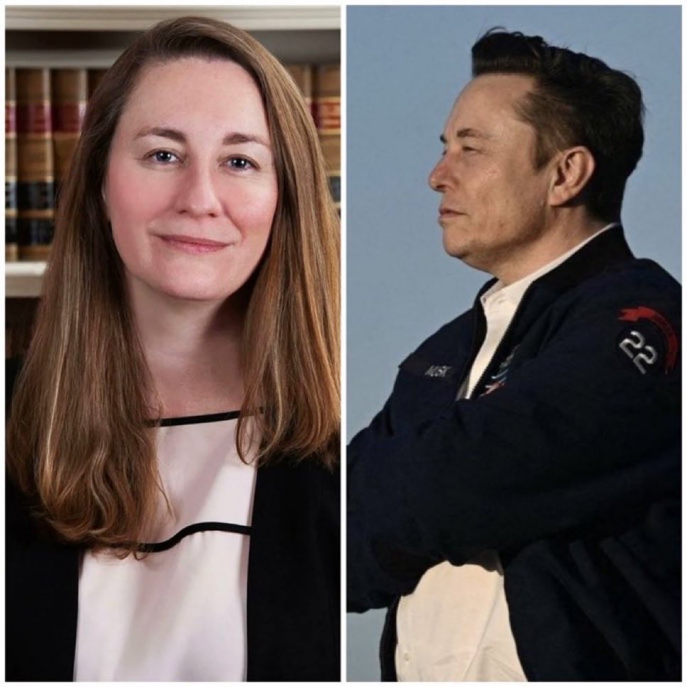 WH__Grampao's tweet photo. 🚨 BIG WIN for Elon Musk 🚨
A Delaware judge named Kathaleen McCormick just had to step down from ALL of Elon’s court cases.
Elon’s lawyers proved she liked a mean LinkedIn post that made fun of him about Twitter deal.
Biased judge exposed and gone.
Fairness wins big time!

W.H.G https://t.co/ZEyPjf3voB