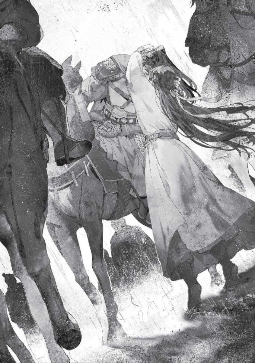 miyasquared's tweet photo. Xiao Chiye gazed at Shen Zechuan and extended his fingers to lift Shen Zechuan’s chin. There in the middle of the downpour, he lowered his eyes and pressed their foreheads together.

The rain enveloped the two men in its embrace. https://t.co/uODyxqjRYZ