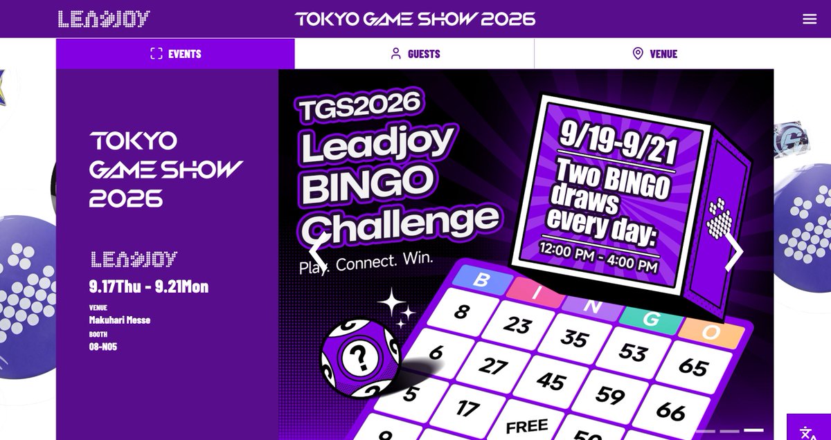 leadjoy_global's tweet photo. 🎮 TGS 2026 is here, and we’re ready to play!

Our Official TGS Page is now LIVE on the website! 🎉
Wondering what’s happening at the booth or how to join the online event?

Whether you’re joining us in Tokyo or cheering from behind your screen, there’s something for you 🎁
📍 IRL: Coming to TGS?
Come find us at 08-N05 and join the fun! We’ve got a bunch of activities waiting for you at our booth👋
🌍 Online: Can’t make it to Tokyo? No worries!
You can still join Leadjoy Invitational #2 | Red Dot Rally online and cheer on the players! 📣

👇You’ll find all the details on our TGS page!
https://t.co/A8gh44fGQT

Go check it out—you might even spot a little surprise we’ve hidden there 👀

#LEADJOY #TGS2026 #TokyoGameShow