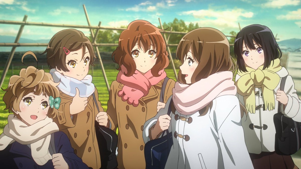Kumibikebot's tweet photo. Scarf girls! https://t.co/hzQwaA0bwK