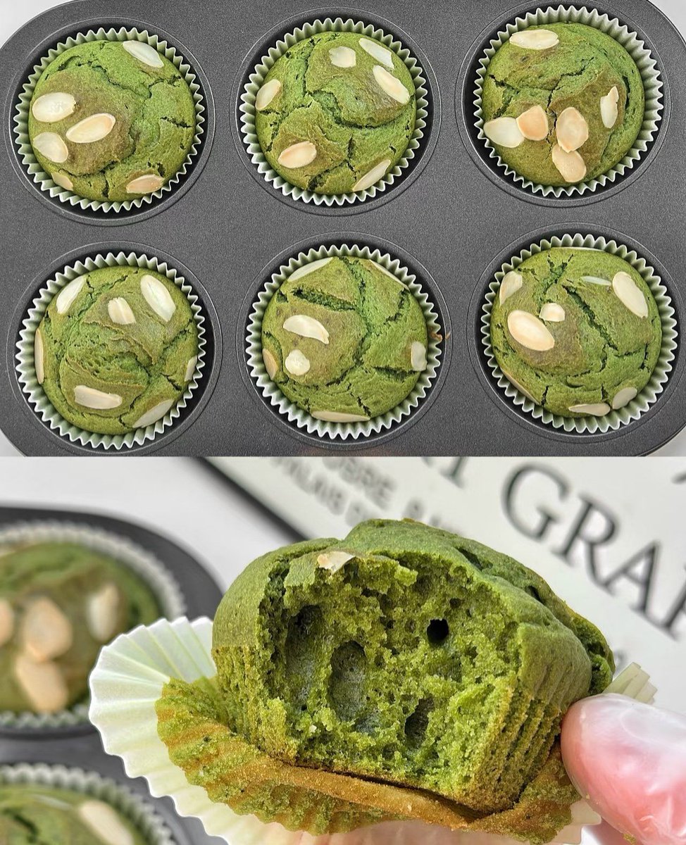 TereseHudec's tweet photo. Just found the last soft matcha muffin in the bakery case — warm, crumbly, and the perfect midday pick-me-up. Simple joys hit different.， https://t.co/DN1Js1Xbex