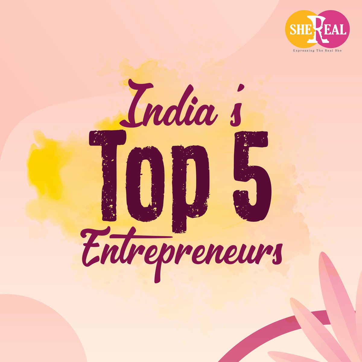 HerbDecost's tweet photo. Top 5 women entrepreneurs in India 🤝 https://t.co/Mk4IGMR95e