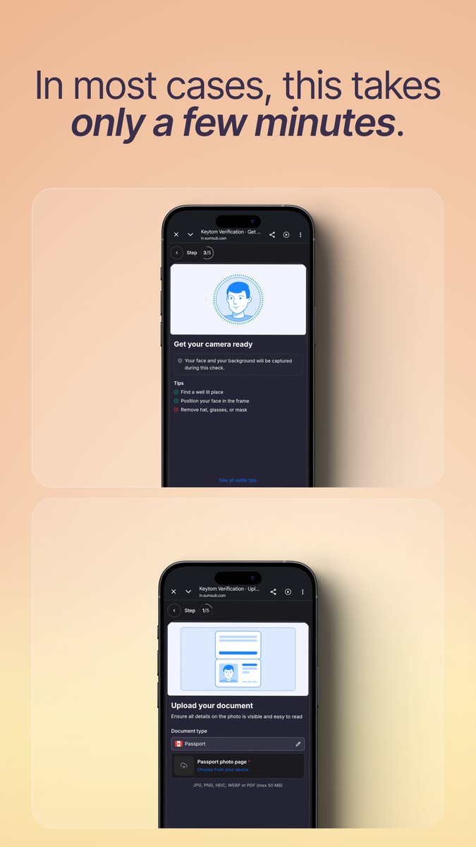 keytom_com's tweet photo. Your ID, a selfie, a proof of address. A few minutes and you're done.

We ask because knowing who our customers are is how we stop fraud and money laundering. It's the law, and it's part of what keeps our users and their assets safe.

DM us if you need help . https://t.co/CRvuG2pNel