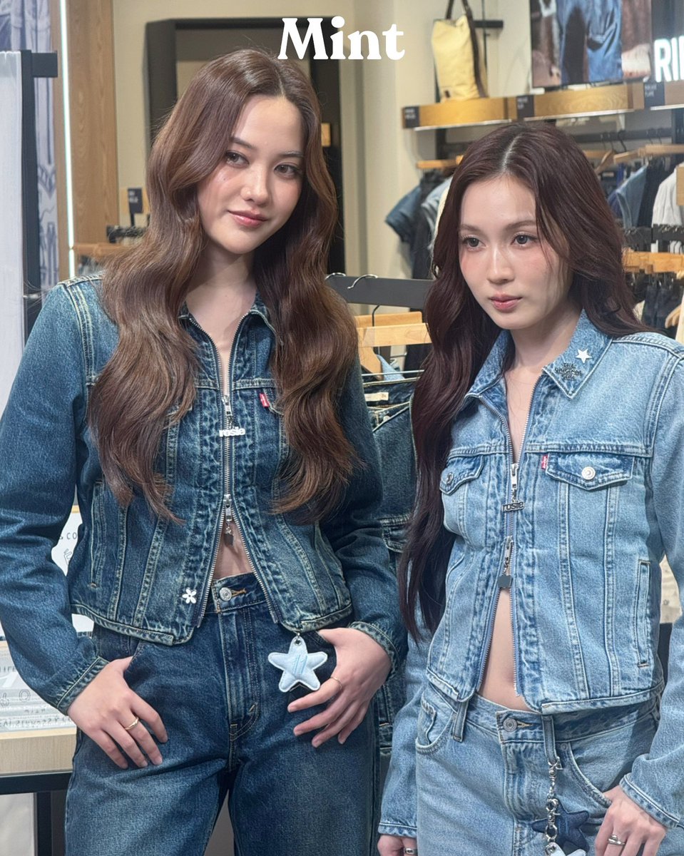 mintmag_th's tweet photo. สวยร็อค! #MintReports ส่งโมเมนต์สาว ‘ฟรีน-เลิฟ’ อวดลุคสวยจาก Levi's Collection x ROSÉ “The Original Girl”ที่เปิดตัวคอลเล็กชั่นพิเศษจากการร่วมงานที่สะท้อนตัวตนของ ROSÉ ที่ในไทยวางจำหน่ายเฉพาะที่ ร้าน Levi’s® สาขา centralwOrld เท่านั้น ตั้งแต่นี้เป็นต้นไป💚

#srchafreen #loverrukk 
#LevisXROSÉ  #LevisTH 
#MintMagTH