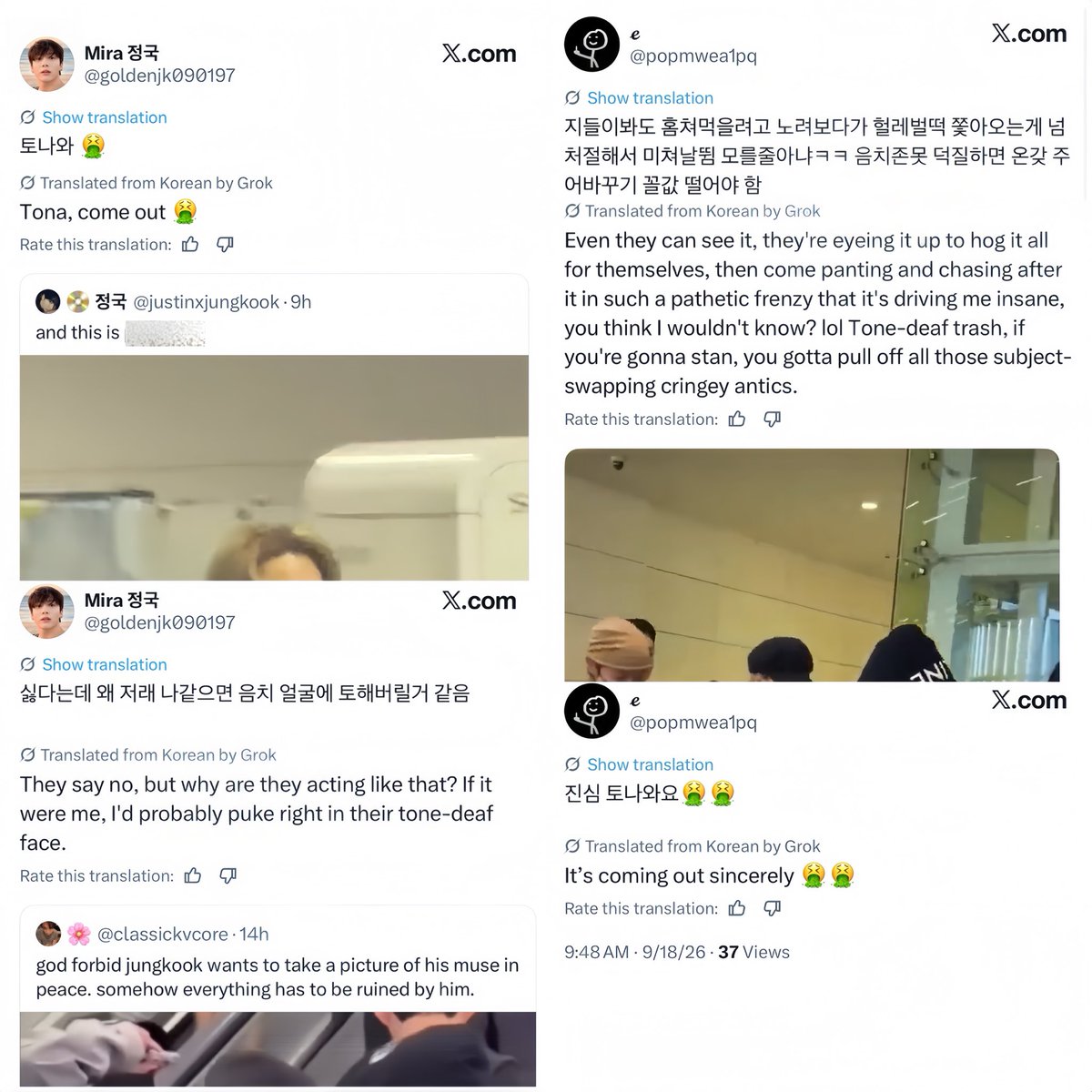 jmlove_1013's tweet photo. 🚨 REPORT &amp; BLOCK 🚨

Mass report these tkkrs for targeted harassment.

 📌https://t.co/FLsXn7cGzz
📌https://t.co/VLEp6rIWGh https://t.co/QGritMCnFr