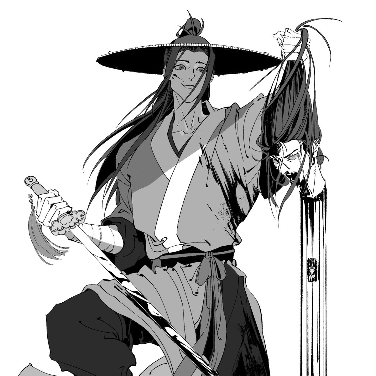 EDcatIrusu's tweet photo. I drew the version I wanted.
#OOCwarning 
#AllWishesComeTrue 
#吕洞宾 https://t.co/go27veNVZQ